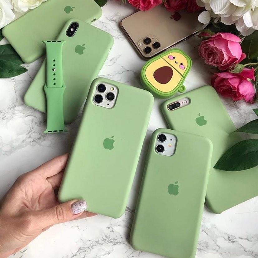 Iphone Light Green Silicone case