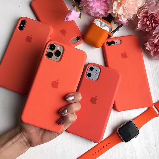 Iphone Orange Silicone Case