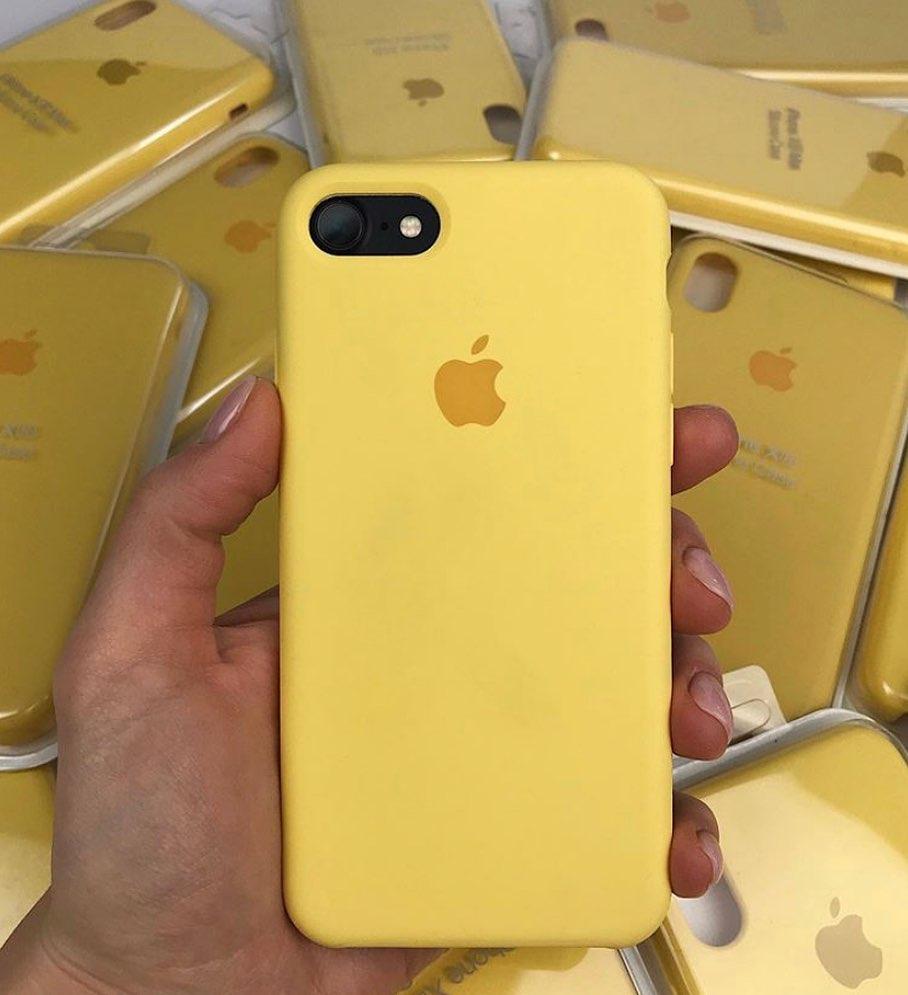 Iphone Yellow Silicone Case