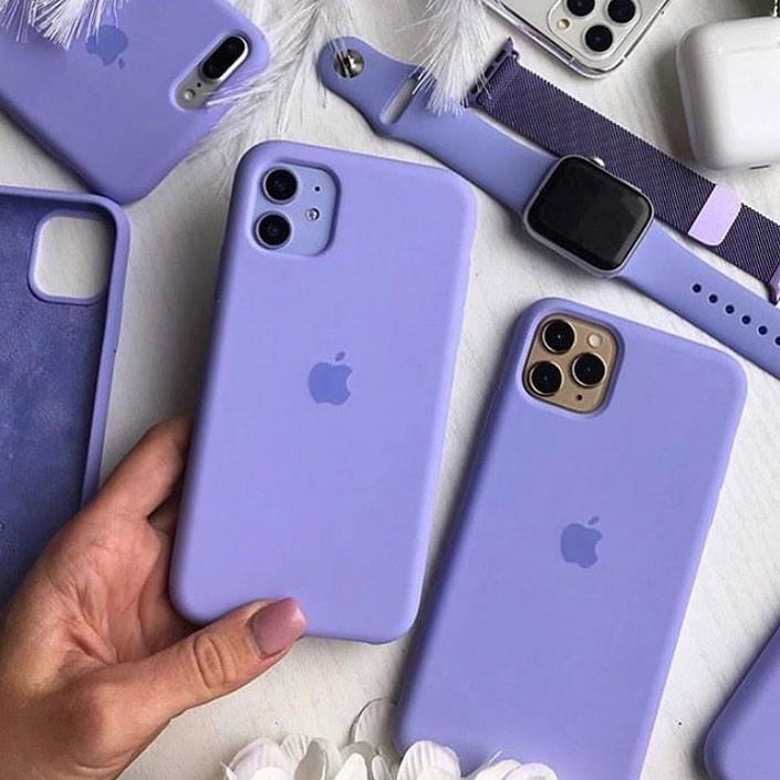 Iphone Light Purple Silicone Case